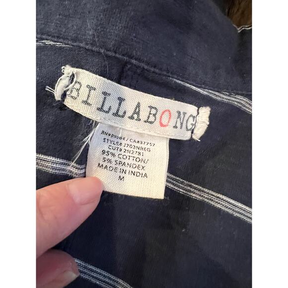 Billabong Casual Striped Blazer Jacket Blue - Picture 7 of 8